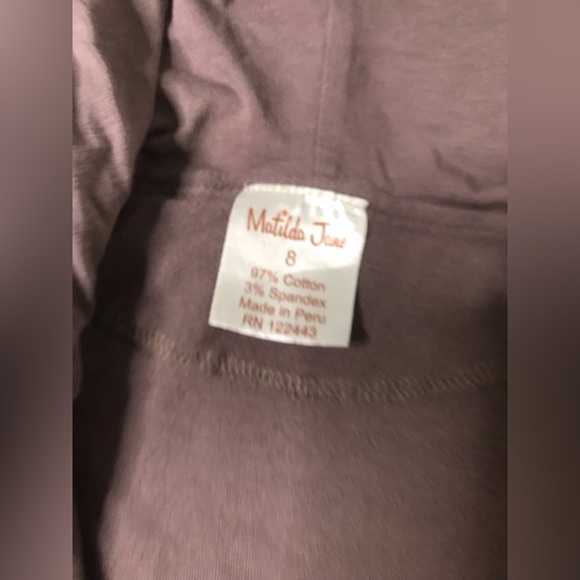 Girl’s Matilda Jane Size 8 Brown Light Jacket Robe Coverup - Picture 5 of 9